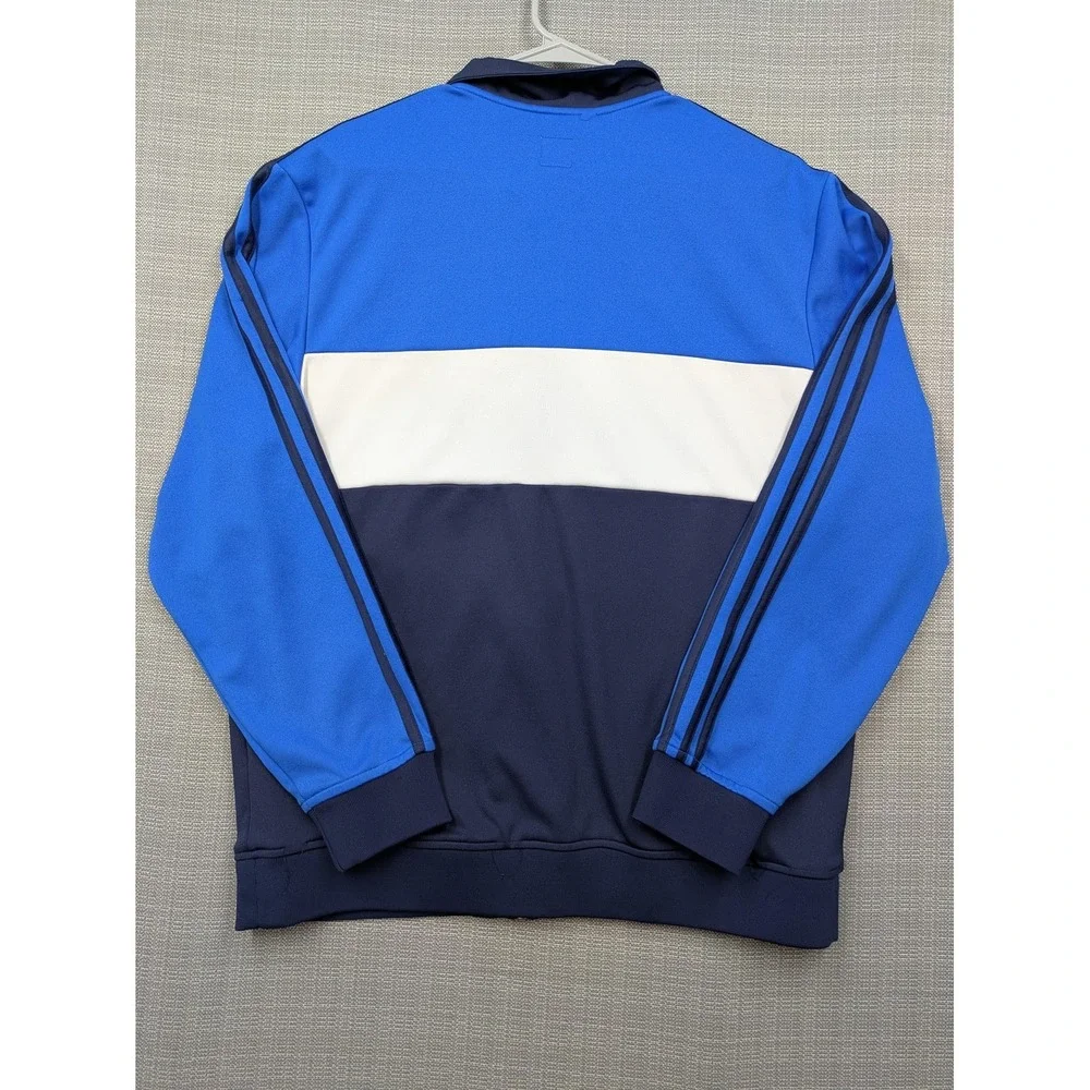 Oklahoma City Thunder Jacket Mens Large Blue Navy NBA Basketball Adidas Track